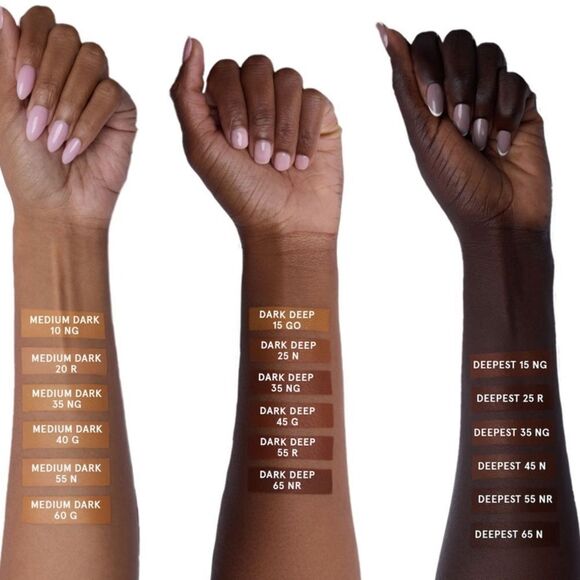 🌷One/Size 55N Med Dark Neutral Turn Up The Base Liquid Foundation New FullSz - Picture 7 of 12